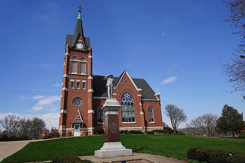 The Swiss United Church of Christ in New Glarus, Wisconsin.