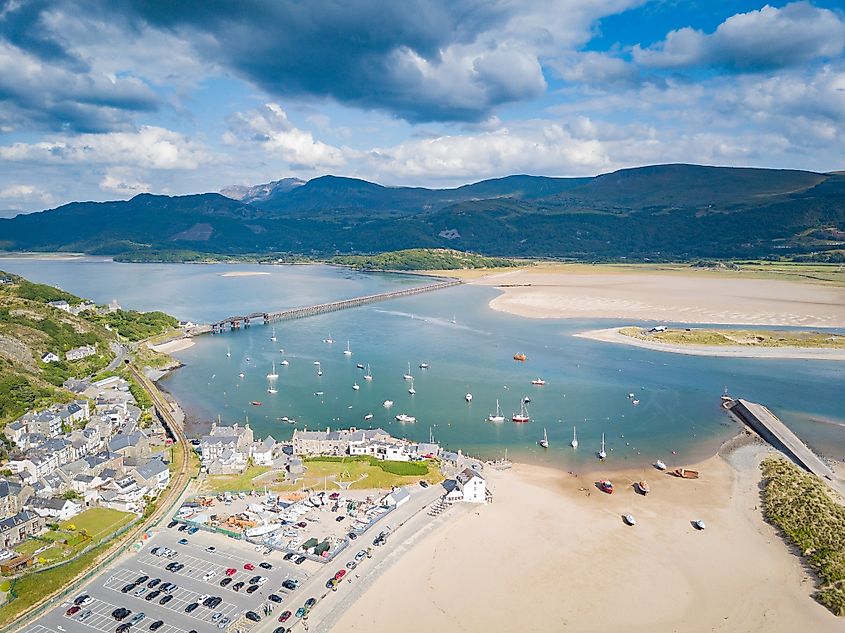 The scenic landscape of Barmouth, Wales.