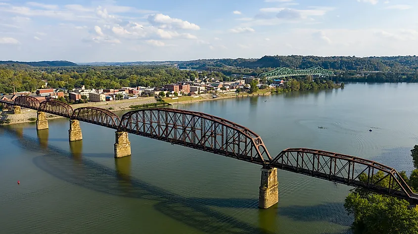 Point Pleasant, West Virginia, along the Ohio River.