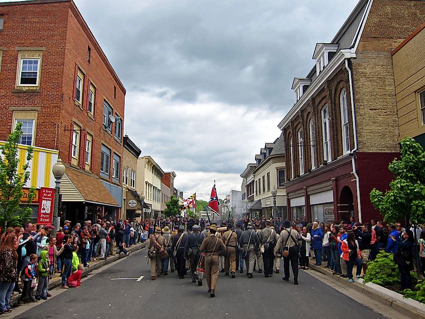 Front Royal, Virginia: Battle of Front Royal reenactment on West Main Street