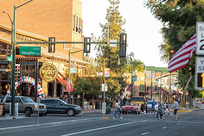 Main Street in the Gilbert heritage district.