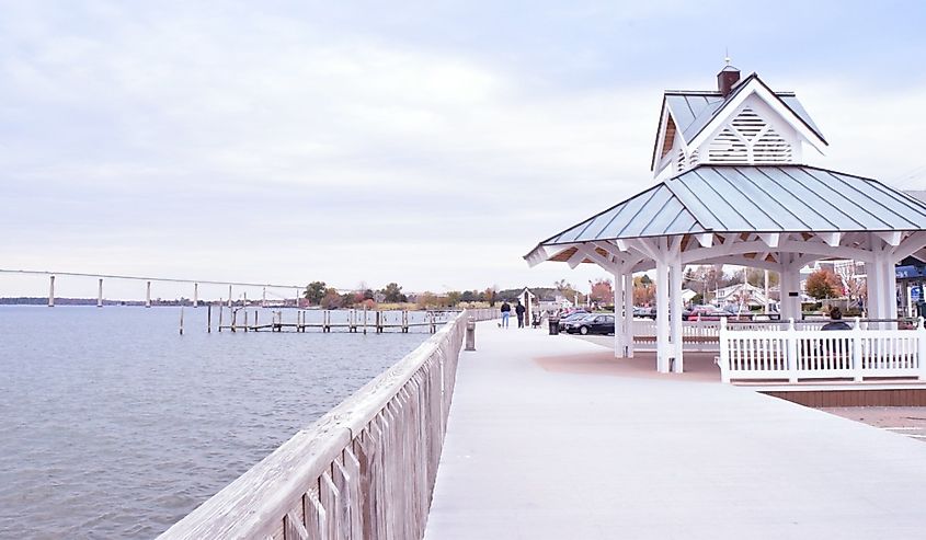 View of Solomon island in Maryland.