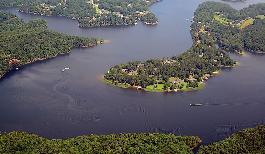 Aerial view of Lake Tuscaloosa