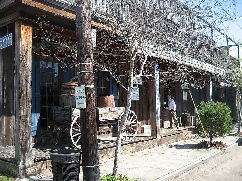 H.J. Smith's, Covington, Louisiana. Old general store with museum rooms in the old town section