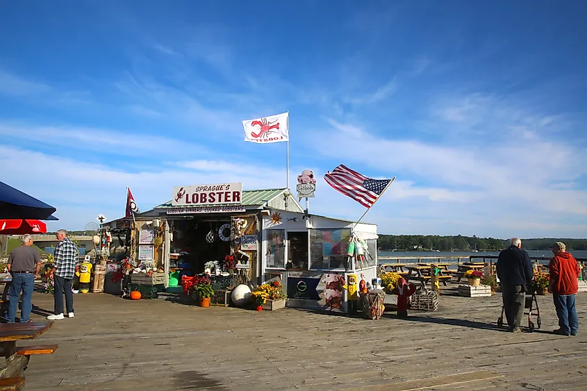 A lobster restaurant in Wiscasset, Maine.