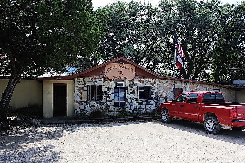 Devil's Backbone Tavern, Fischer, Texas.