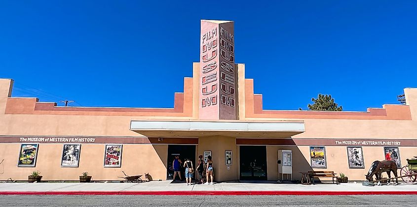 Facade of the Museum of Western Film History in Lone Pine, California, USA.. Editorial credit: M. Vinuesa / Shutterstock.com