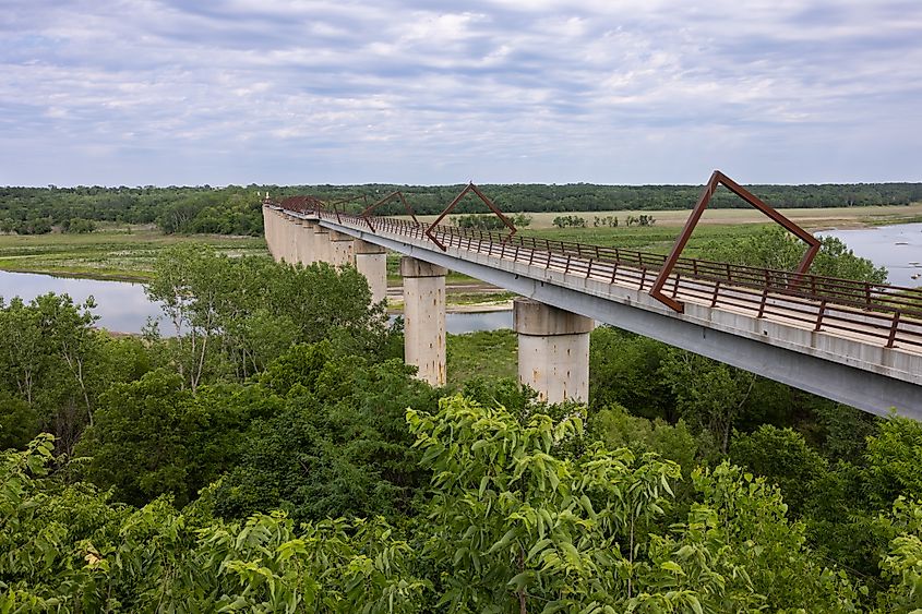 High Trestle Trail Bridge in Iowa.