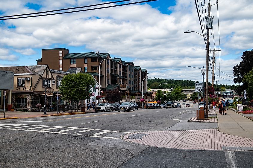 Downtown in Lake George, New York