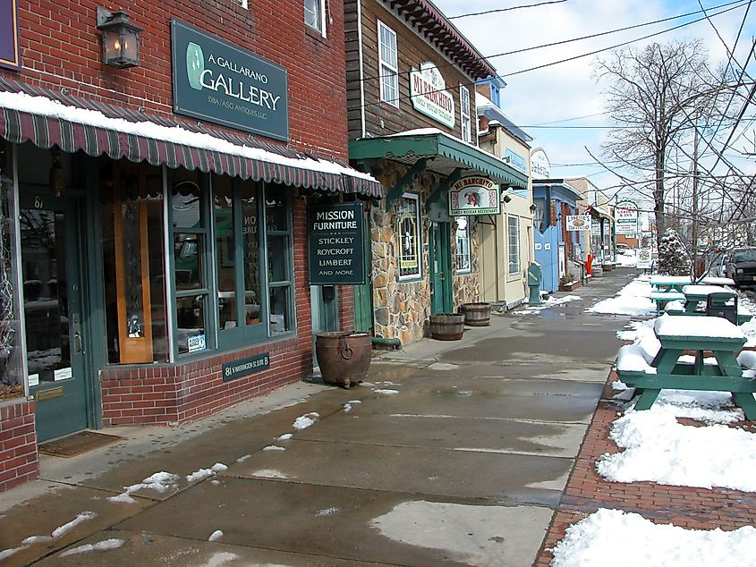 Washington Street in Berkeley Springs, West Virginia