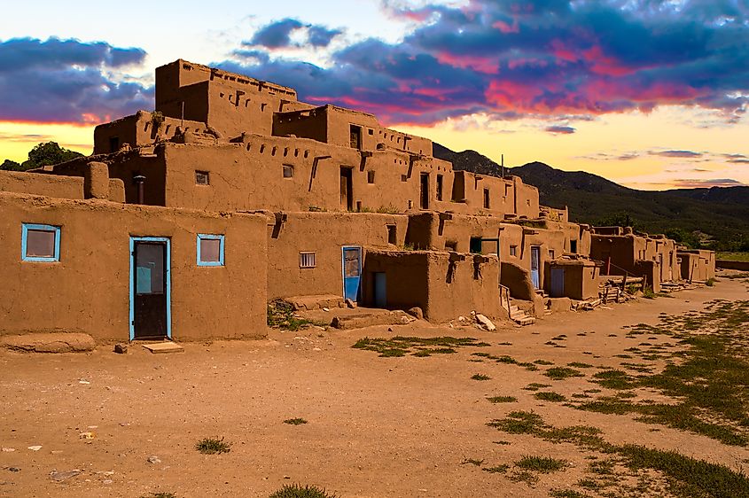 Taos Pueblo in Taos, New Mexico.