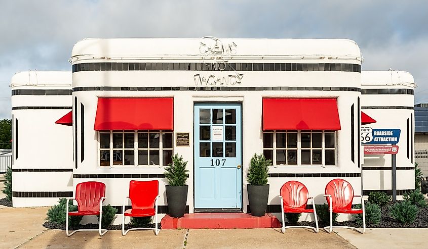 The historic Boots Court Motel, Carthage, Missouri.