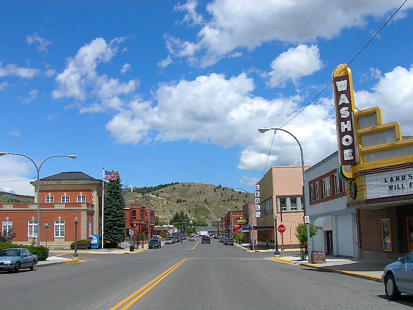 Main Street in Anaconda, Montana