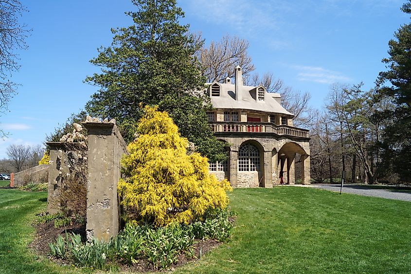 Doylestown, PA: Fonthill Castle, home of the archaeologist and tile maker Henry Chapman Mercer.