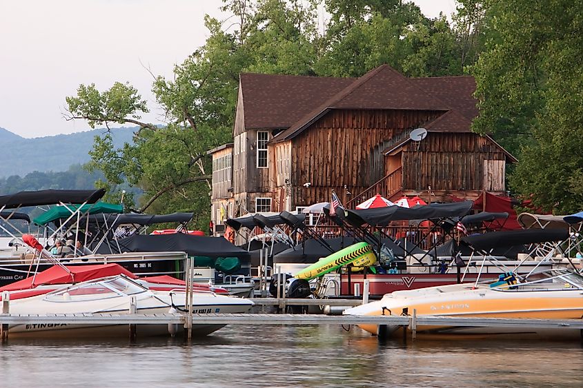 Pontoosuc Lake in Pittsfield, Massachusetts.