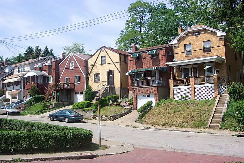 Homes in Brentwood, Pennsylvania.