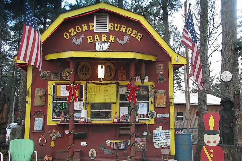 Ozone Burger Barn, Ozone, Arkansas.