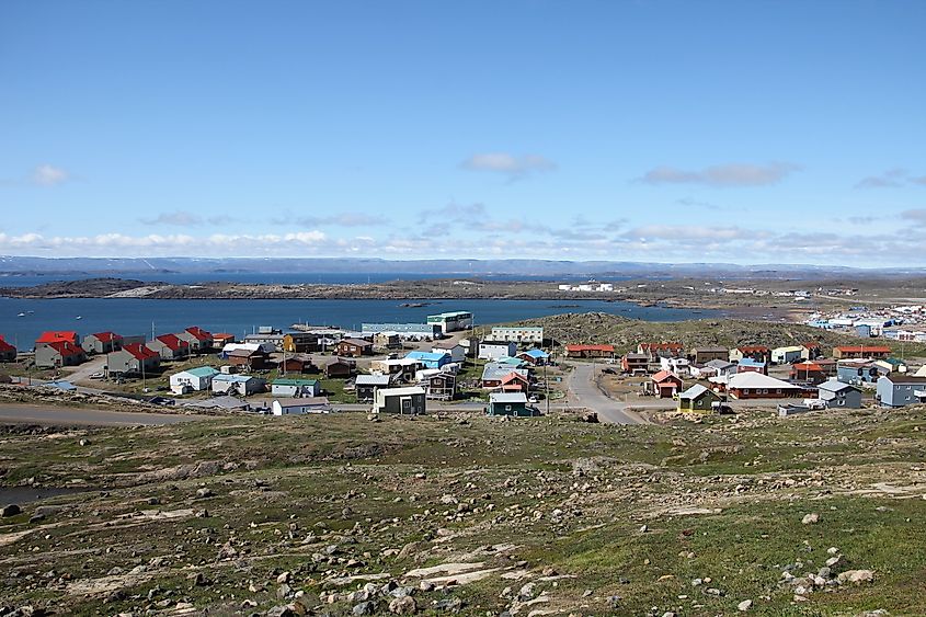 Iqaluit, a community located in the Canadian Arctic Archipelago.