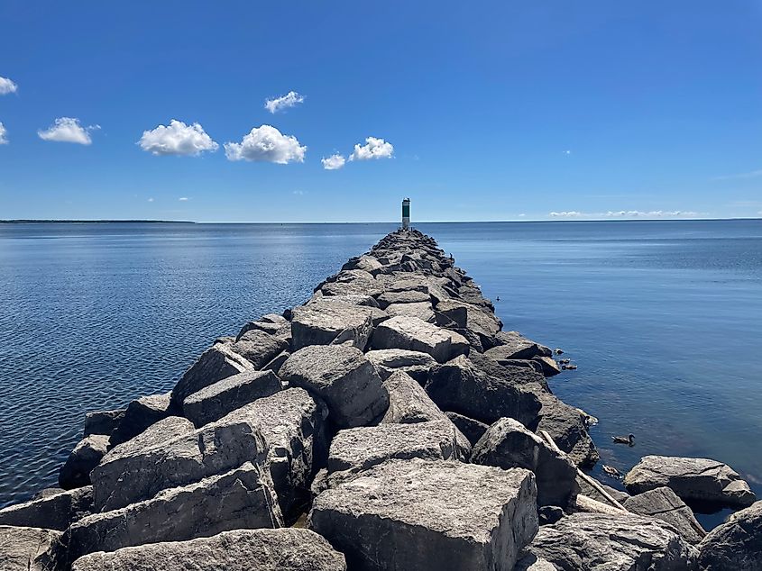Thunder Bay, Alpena, MI. Taken from the end of the pier.