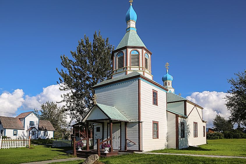 Russian-orthodox church Holy Assumption of the Virgin Mary, Kenai, Alaska 