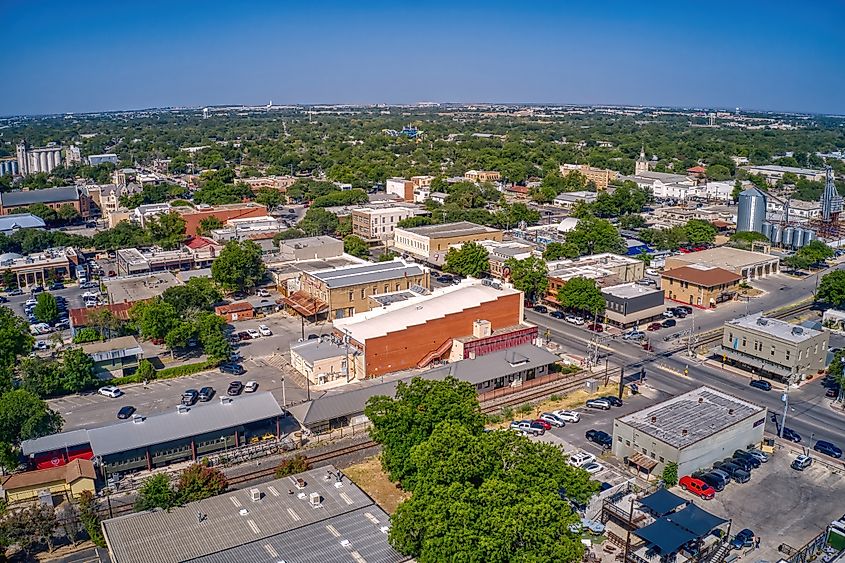  Aerial View of New Braunfels, Texas