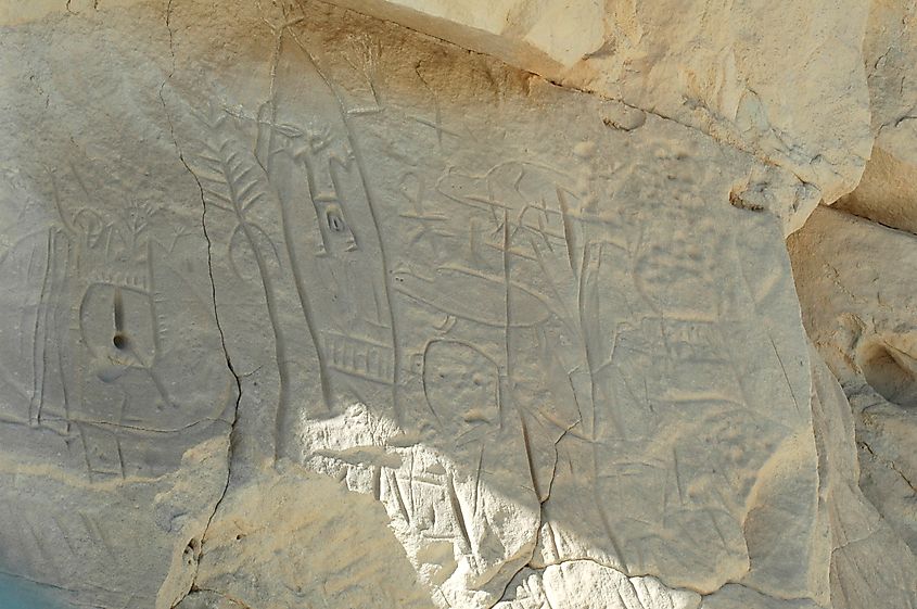 Castle Gardens Petroglyph Site. 