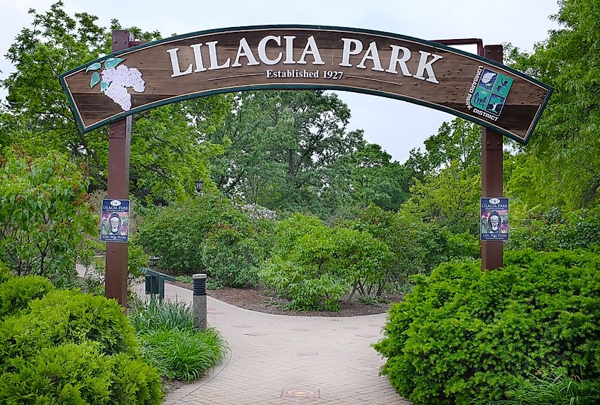 Lilacia Park in Lombard, Illinois