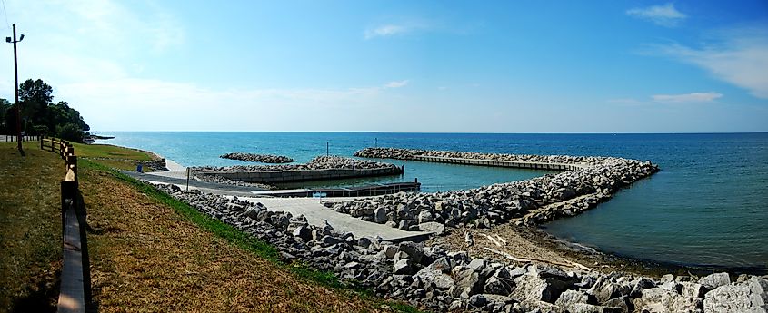 Harbor on Lake Erie in Sheffield Lake, Ohio