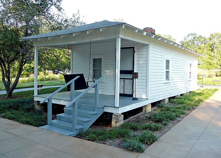 Elvis Presley's birthplace in Tupelo, Mississippi.