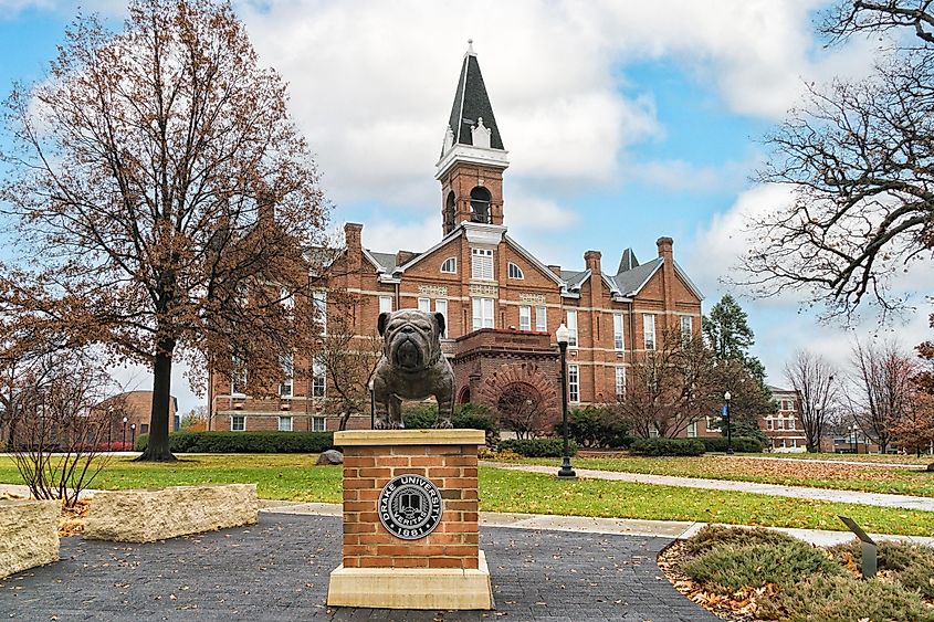 The campus of Drake University in Des Moines, Iowa. 