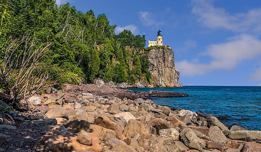 Split Rock Lighthouse on Lake Superior in Minnesota.