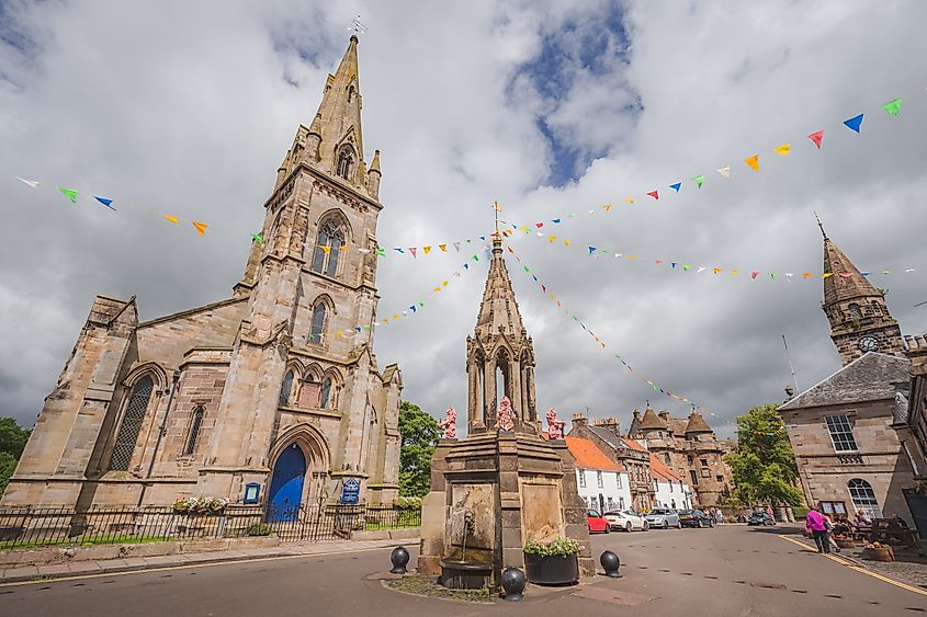 Falkland Parish Church in Fife, Scotland.