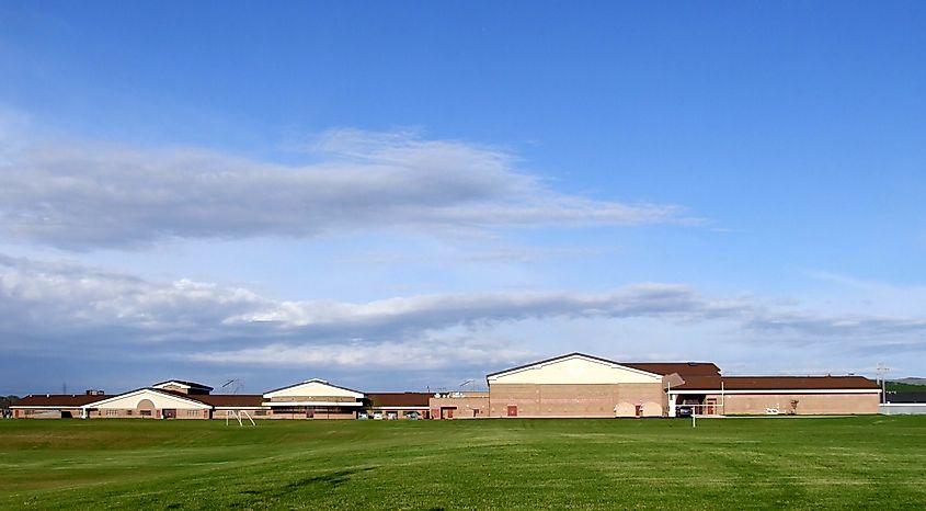 High school in American Falls, Idaho.