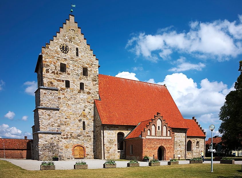 Saint Nicolai Church, a medieval church in central Simrishamn, Southern Sweden