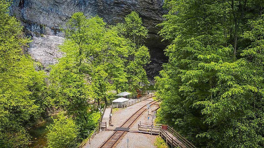 Overlook of the Natural Tunnel State Park in Duffield, VA