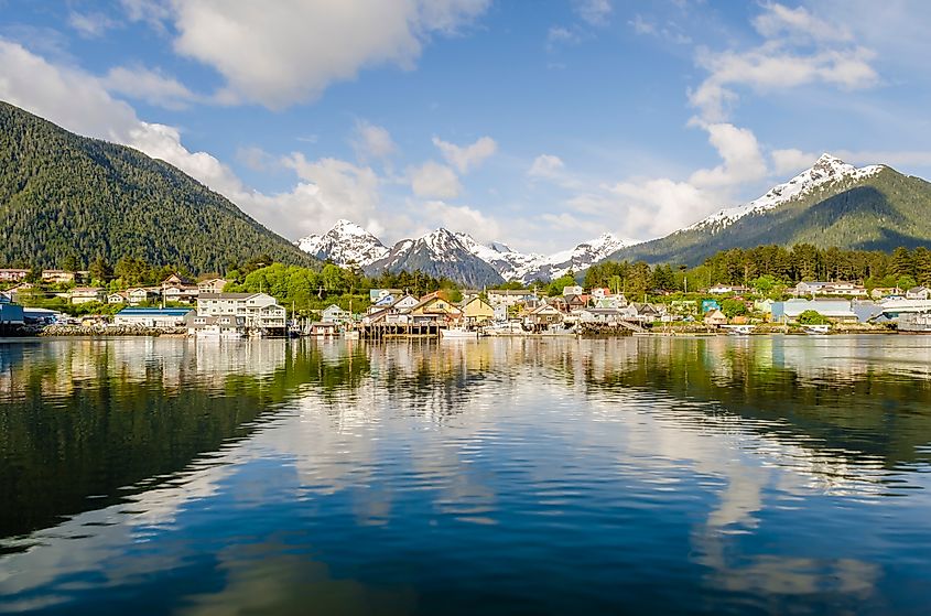 Scenic landscapes of Sitka, Alaska, on Baranof Island.