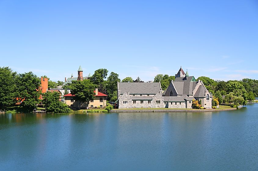 Trinity Episcopal Church in Seneca Falls, Finger Lakes region, Upstate New York