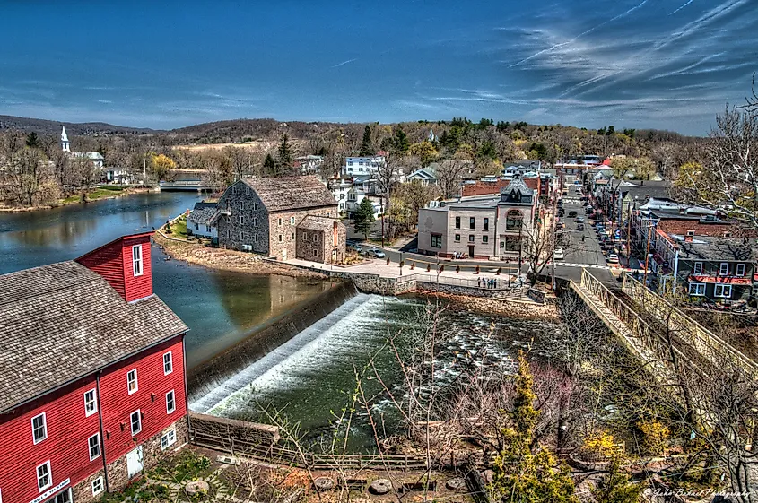 Clinton, New Jersey's early industrial roots are on display.