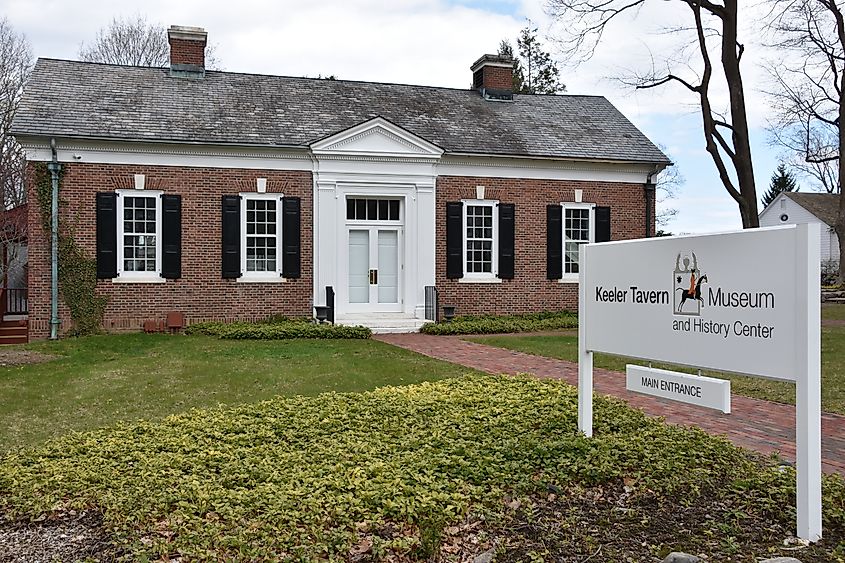 Keeler Tavern Museum and History Center in Ridgefield, Connecticut. Editorial credit: Ritu Manoj Jethani / Shutterstock.com.