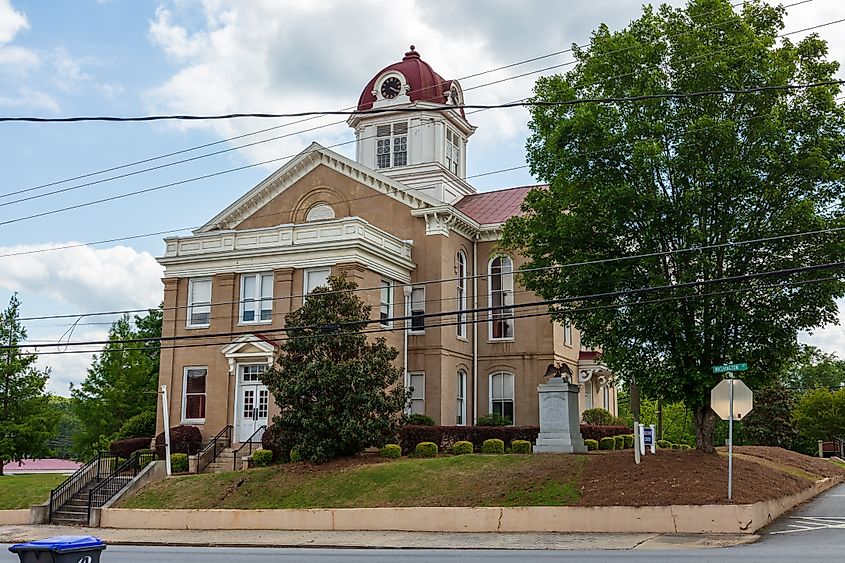 The courthouse in Jefferson, Georgia.