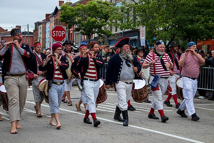 View from the city of Portsmouth's 400th Anniversary Grand Parade.