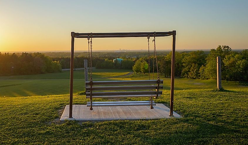 Sunset at Chestnut Ridge in Orchard Park, Buffalo New York.