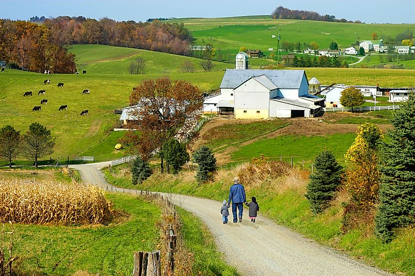 The scenic town of Sugarcreek, Ohio.