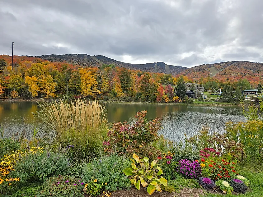 Fall scenery in Killington, Vermont.