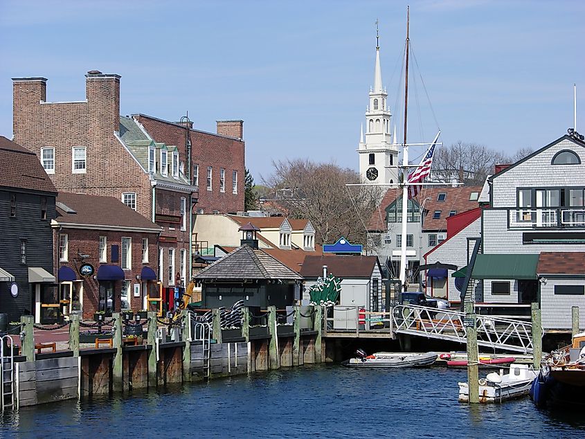 The harbor at Newport, Rhode Island.