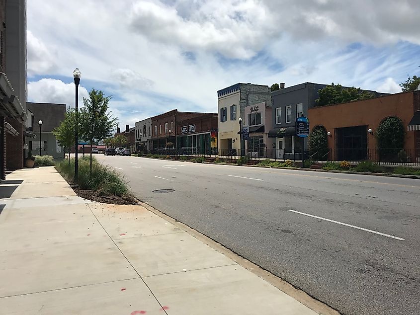 State Street in downtown West Columbia, South Carolina