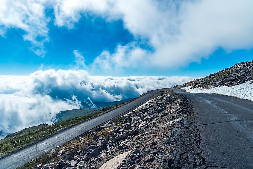 Mount Evans Scenic Byway in Colorado.