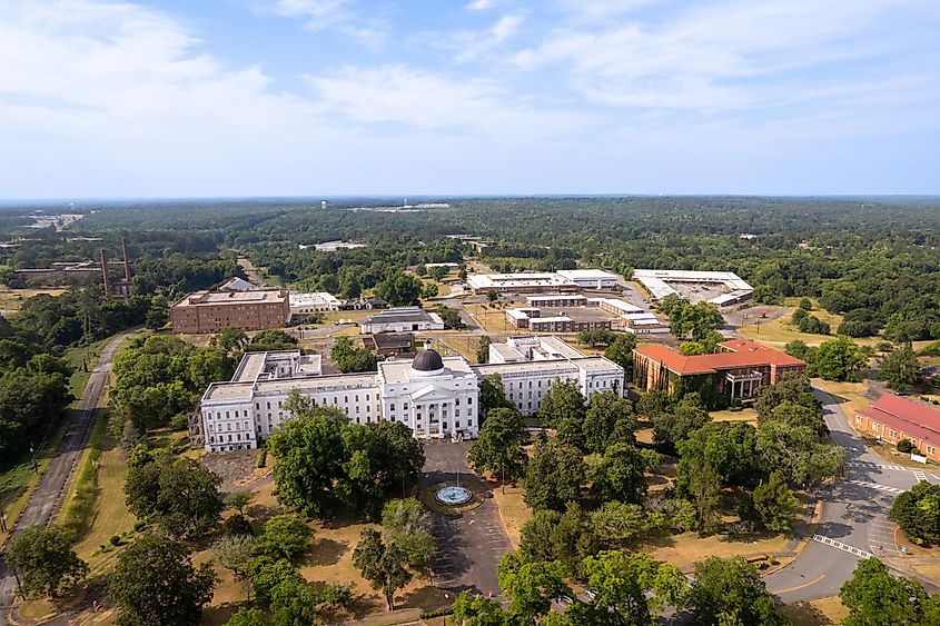 Powell Building at the old Central State Hospital in Milledgeville, Georgia.