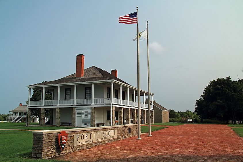 Fort Scott, Kansas, served as a U.S. Army outpost in the mid-nineteenth century, located on the edge of American settlement.