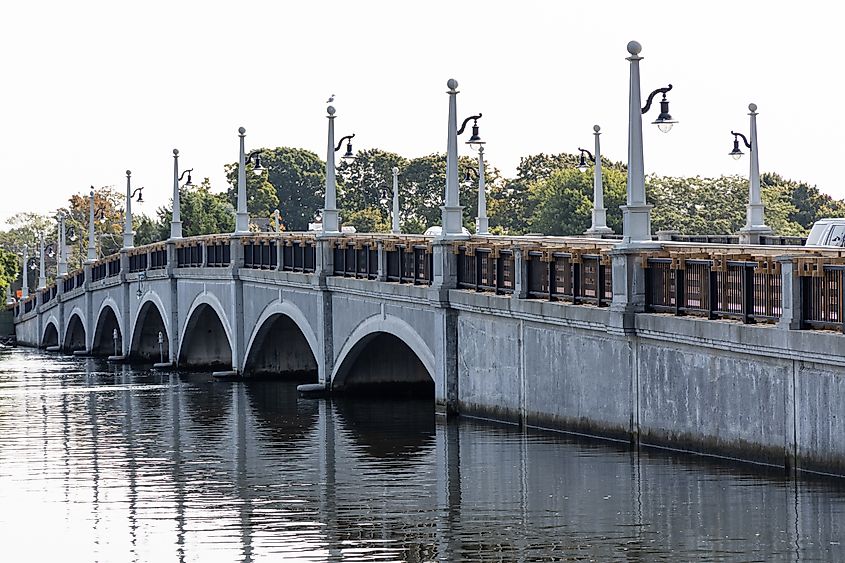 Barrington Bridge, Barrington, Rhode Island, United States.